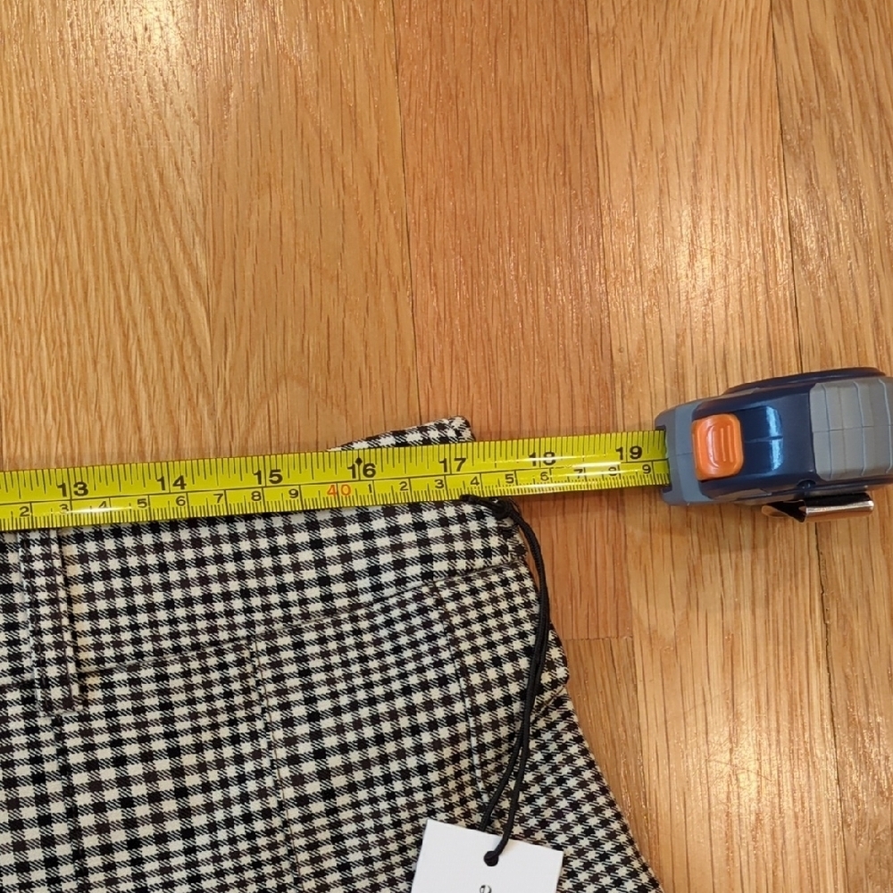 Y2K Indie Sleeze Preppy Gray Plaid Mini Skirt Maison D' Amelie Size Large NWT - Picture 11 of 12